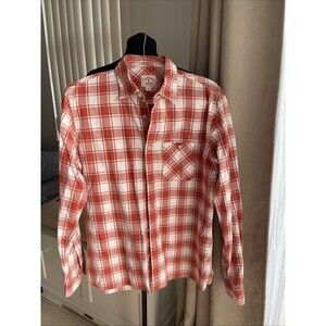 BROOKS BROTHERS RED FLEECE REGULAR FIT 100% COTTON SHIRT PLAID Sz LARGE, L